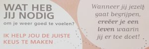 Wat heb jij nodig?